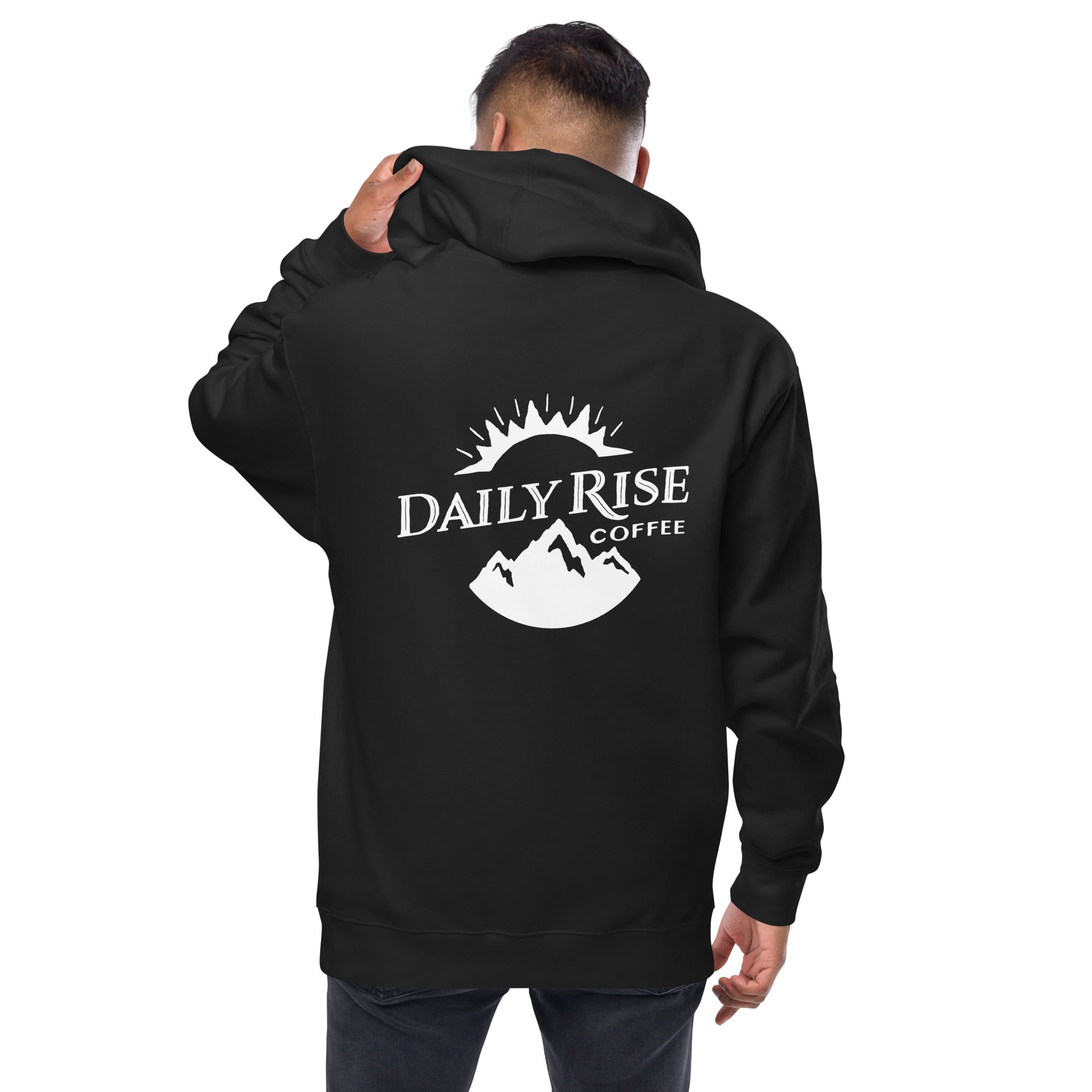Unisex fleece zip up hoodie