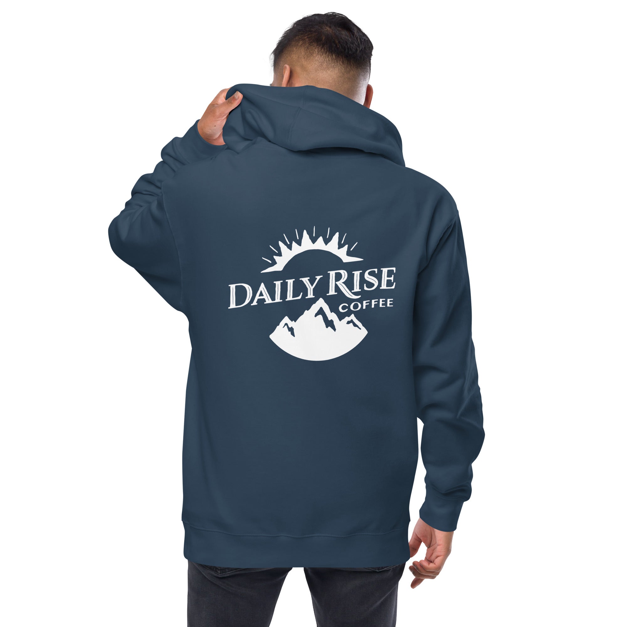 Unisex fleece zip up hoodie
